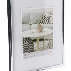 WALTHER GLAS Bilderrahmen "Galeria", Für Wand, Kunststoff, Silberfarben