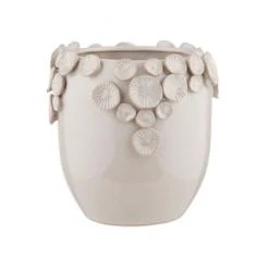 Raumteiler Verkaufsgeschäft 15 BUTLERS® FIORE Vase Mit Aufgesetzten Blüten Höhe 16cm Gesamt: Breite 15,8cm, Höhe 15,5cm, Tiefe 15,8cm