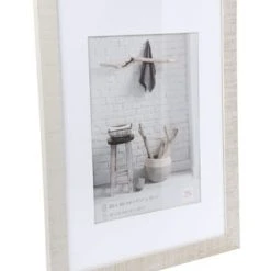 WALTHER GLAS Bilderrahmen "Home", Für Wand, Holz, Hellgrau