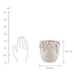 BUTLERS® FIORE Vase Mit Aufgesetzten Blüten Höhe 16cm Gesamt: Breite 15,8cm, Höhe 15,5cm, Tiefe 15,8cm -Angebote Dekoartikel Store unnamed file 1182