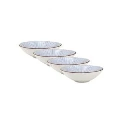 BUTLERS® DIM SUM 4x Servierschale 420ml Gesamt: Breite 18cm, Höhe 5,5cm, Tiefe 18cm