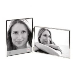 WALTHER GLAS Portraitrahmen "Chloe", Elegant, Samtrückwand, Hochwertig,