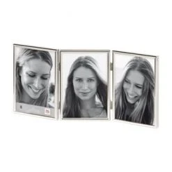 WALTHER GLAS Portraitrahmen "Chloe", Elegant, Samtrückwand, 3x13x18cm