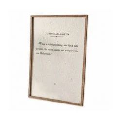 LOBERON Dekoboard Halloween Weiß/braun