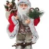 GALERIA Home Santa-Figur, Stehend, 30 Cm ROT/ GRAU -Angebote Dekoartikel Store unnamed file 240