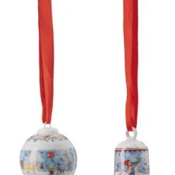 HUTSCHENREUTHER Weihnachtsabend-Set "Miniglocke Und Kugel" WEISS/ ROT -Angebote Dekoartikel Store unnamed file 248