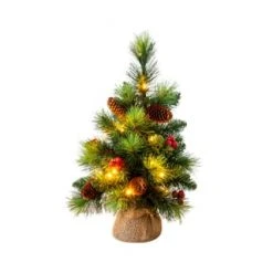 Näve Leuchten LED-Weihnachtsbaum Mit Beeren Und Tannenzapfen - H: 45cm