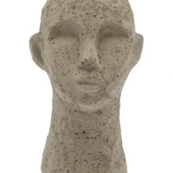 Villa Collection Figur, Kopf, Zement OLIVGRÜN