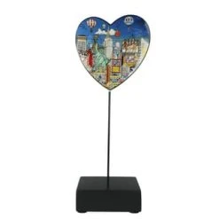 Goebel Figur Charles Fazzino - Ballon Ride Over New York Bunt