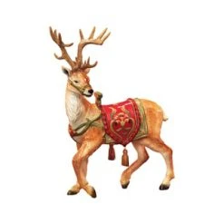 FITZ AND FLOYD® Figur Rentier Mit Quasten Am Sattel Bunt