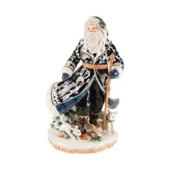 FITZ AND FLOYD® Figur Santa Im Blauen Mantel Bunt