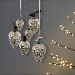 LOBERON Weihnachtsschmuck 6er Set Colin Antiksilber Antiksilber -Angebote Dekoartikel Store unnamed file 699