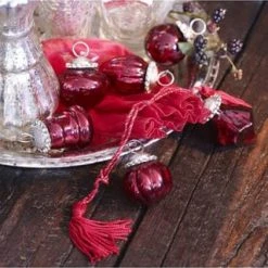 LOBERON Weihnachtsschmuck 6er Set Levier Rot Rot -Angebote Dekoartikel Store unnamed file 706