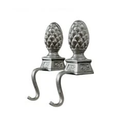 LOBERON Aluminiumzapfen 2er Set Lucielle Silber Silber