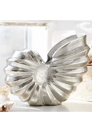 LOBERON Deko-Ammonit Whirl Silber Silber 5 LOBERON Deko-Ammonit Whirl Silber Silber – Bild 3