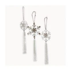 LOBERON Weihnachtsschmuck 3er Set Marilou Silber Silber