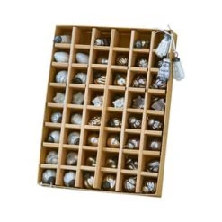 LOBERON Weihnachtsschmuck 48er Set Lyla Grau/kuper/weiß Grau/kuper/weiß