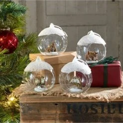 LOBERON Weihnachtsschmuck 4er Set Animals Klar Klar -Angebote Dekoartikel Store unnamed file 828