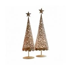 LOBERON Deko-Baum 2er Set Avoine Antikbraun Antikbraun