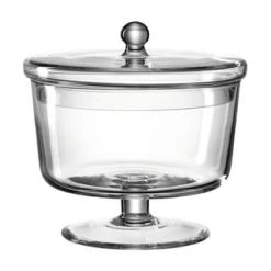 LEONARDO Dose "Poesia", Fuß, Glas, 18,7 Cm Gesamt: Höhe 18,200001cm, Durchmesser 18,700001cm