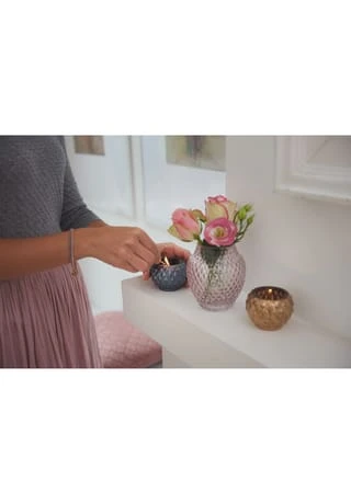 LEONARDO Vase "Poesia", Handgefertigt, 11 Cm Gesamt: Höhe 11cm, Durchmesser 10cm 6 LEONARDO Vase "Poesia", Handgefertigt, 11 Cm Gesamt: Höhe 11cm, Durchmesser 10cm – Bild 4