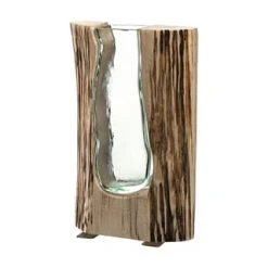 LEONARDO Holzvase "Casolare", 25,5 Cm Gesamt: Höhe 26cm